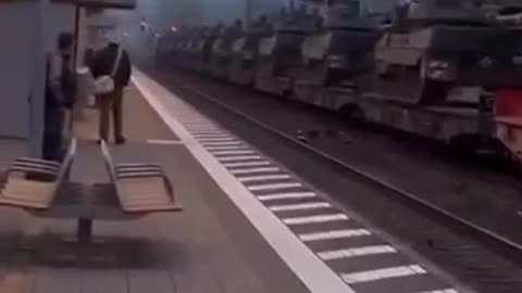 German tanks are heading east