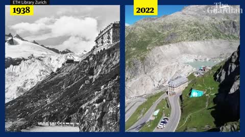 Switzerland’s melting glaciers_ drone footage reveals impact of climate crisis
