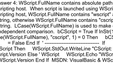 How to tell the difference between a VBscript is run from command line or by clicking it in a windo