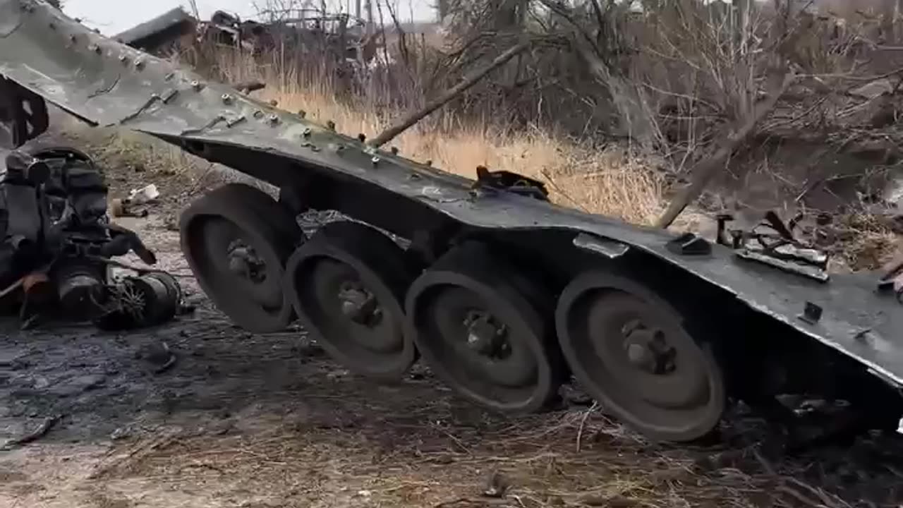 Destroyed American-made Ukrainian M113 armored personnel carrier