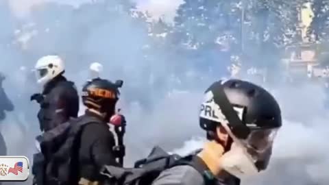 May 1st Labor Day Demonstration in Paris France