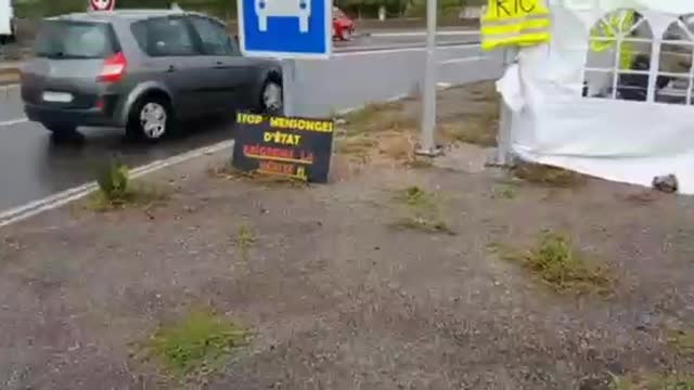 🔴 Gilets Jaunes au Rond point de la victoire de Mougins