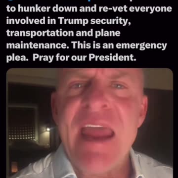 After emergency landing of Trump Force One, DJT needs to TRUST NO ONE in his Security Team