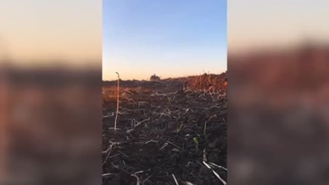 Ukrainian paratroopers explode Russian tank sending it flying into the sky