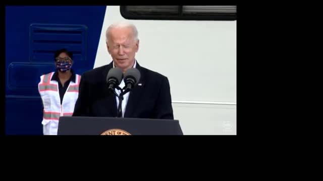 PRES BIDEN STUMBLES IN HOUSTON TEXAS FEB 2021 BIDEN BLUNDERS