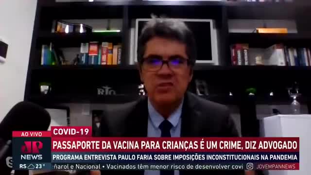 Passaporte da vacina para crianças é um crime, alerta advogado