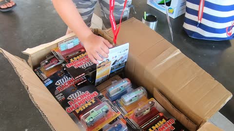 Daytona Sunoco Legends garage with an Autoworld Drag Strip