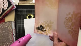 Embossing our Signatures "Gothic Love Journal" (from Lovely Lavender Wishes)