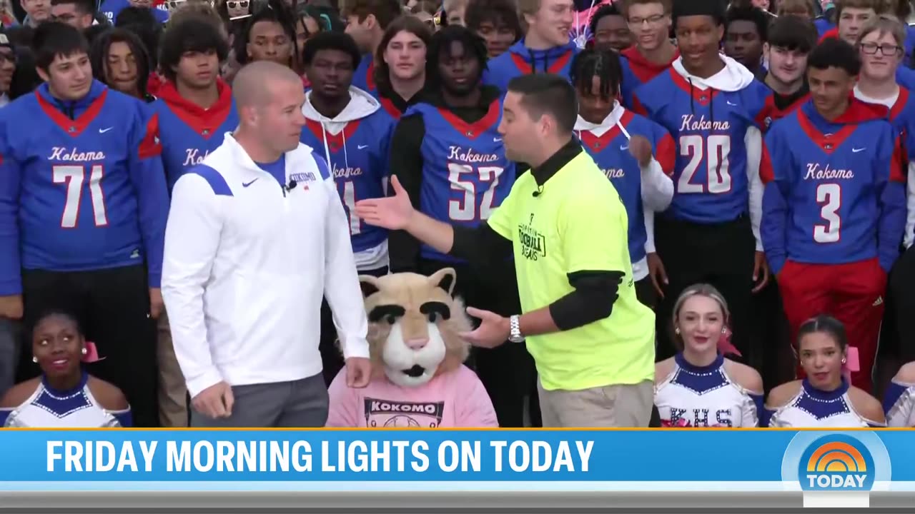 October 13, 2023 - Kokomo High School Football Team on 'Today Show'