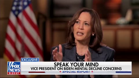 Kamala Harris Dodges Tough Questions on Biden's Mental Decline: ‘Joe Biden Is Not on the Ballot'