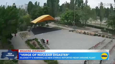 Ukrainian city with nuclear power plant shelled