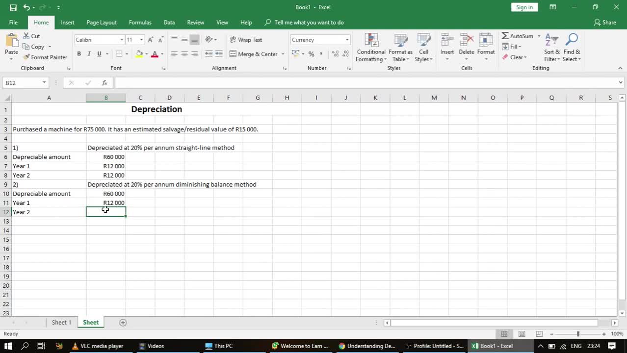 straight line method versus diminishing balance method of depreciation