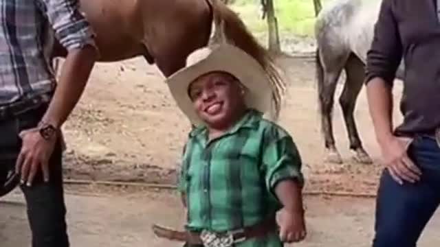 Shortest cowboy in history lol