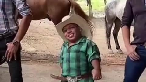 Shortest cowboy in history lol