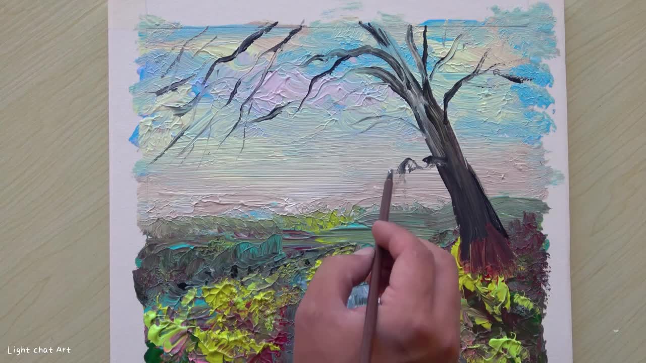 Super Easy Acrylic Landscape Painting Tips