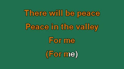 Peace In The Valley