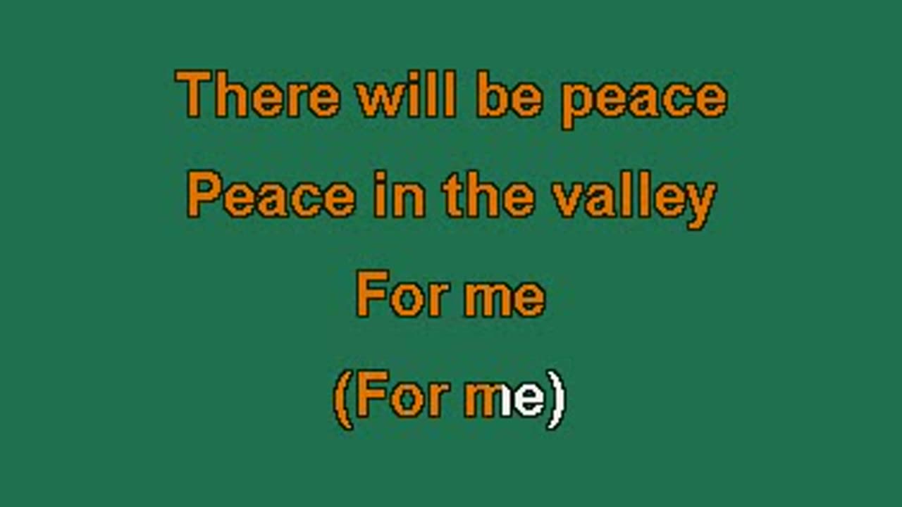 Peace In The Valley