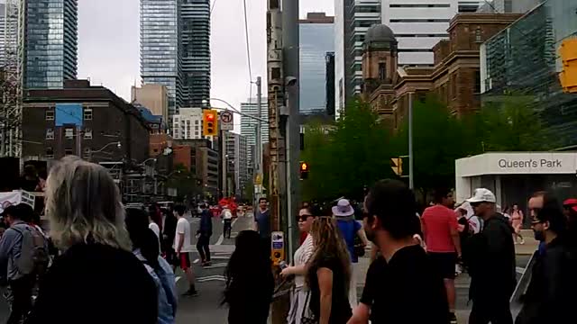 Huge turnout for End the Lockdown March, Toronto, May 15