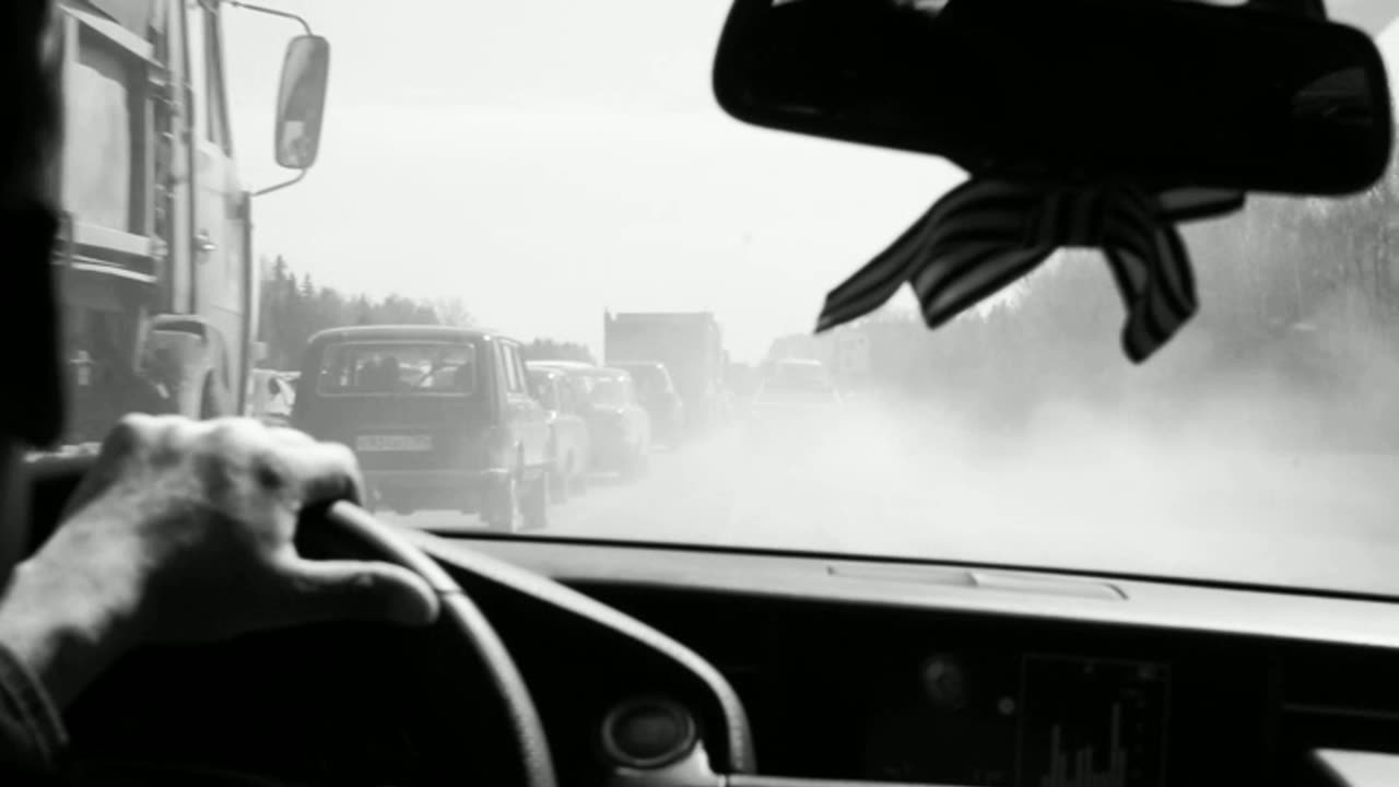 Russian driver in warp zone