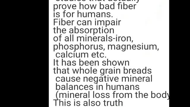 THE TRUTH ABOUT FIBER