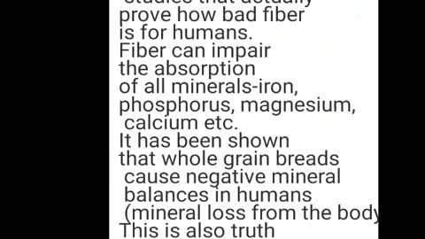 THE TRUTH ABOUT FIBER