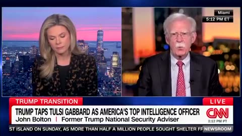 "Bolton Slams Trump’s Tulsi Gabbard DNI Nomination, Calls Her 'Judgement Non-Existent'"