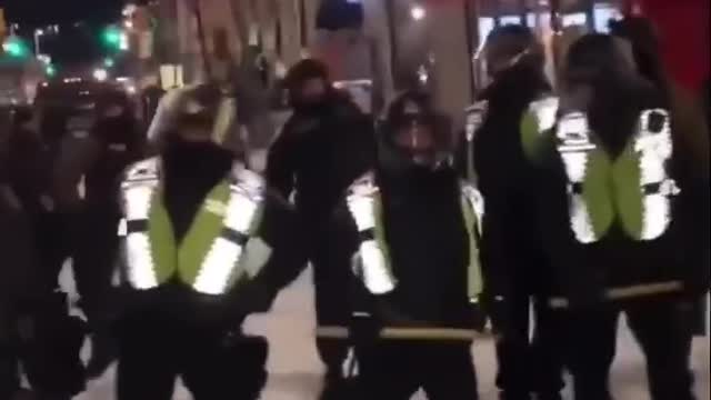Canadians ROAR in unison chant