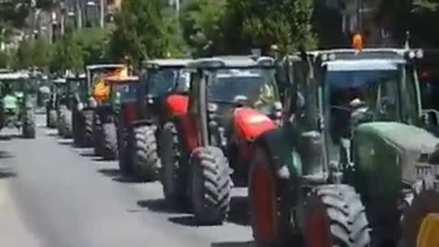 Španělští farmáři se bouří