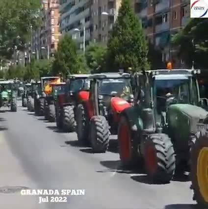 Španělští farmáři se bouří