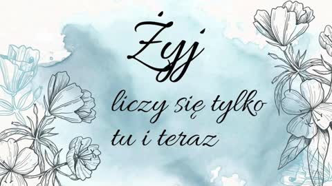 Żyj - liczy się tylko tu i teraz - kompozycja ISTOTA