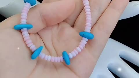 GN-20240717-12 Turquoise pink opal precious Stone Women Gift For Her Colorful