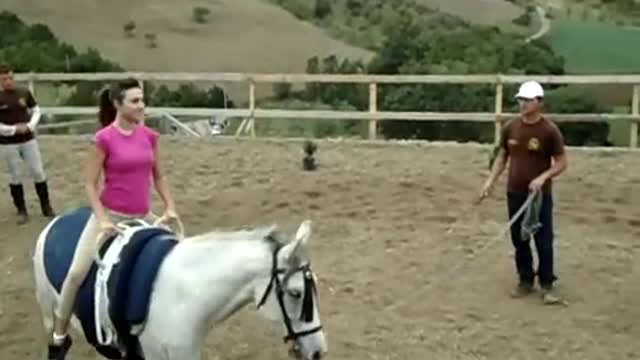 Manifestazione equestre a Troina . Volteggio