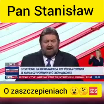 Pan Stanisław w TVP Info o szczepieniach