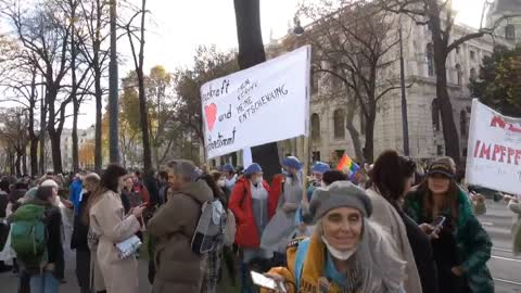 Demo Wien 20.11.2021 Teil 1 von 2