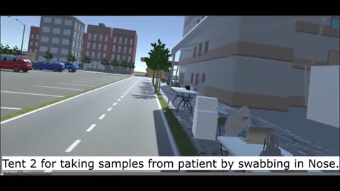 COVID 19 Hospital Test Training Model implemented in Oculus, Created using UNITY 3D