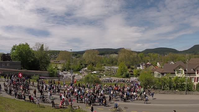 Protest Aarau Switzerland 2021-05-08 (11/19) Protesters march down Tellirain