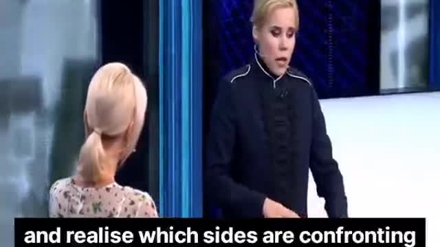 This is Darya Dugina's final appearance on state TV before her death on Aug. 21st