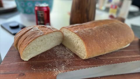 Easy French Bread using a bread machine to prepare the dough