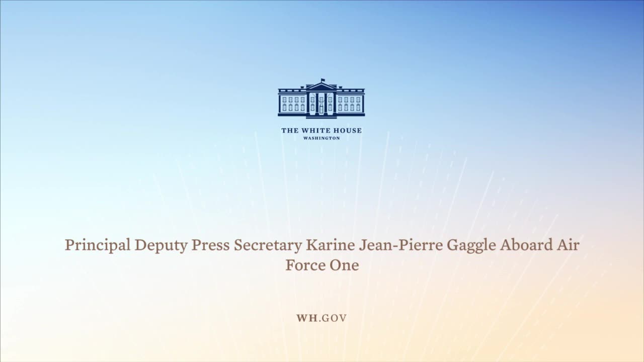 5-19-21 Principal Deputy Press Secretary Karine Jean-Pierre Gaggle Aboard Air Force One