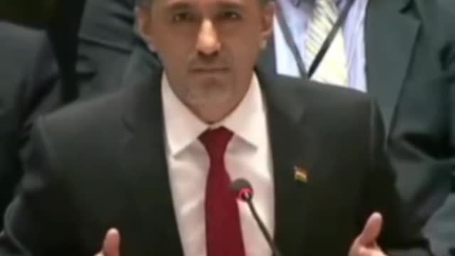 When the Bolivia Ambassador to the UN called out the war in Iraq.