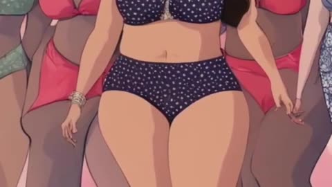 Very hot plus size bikini #model