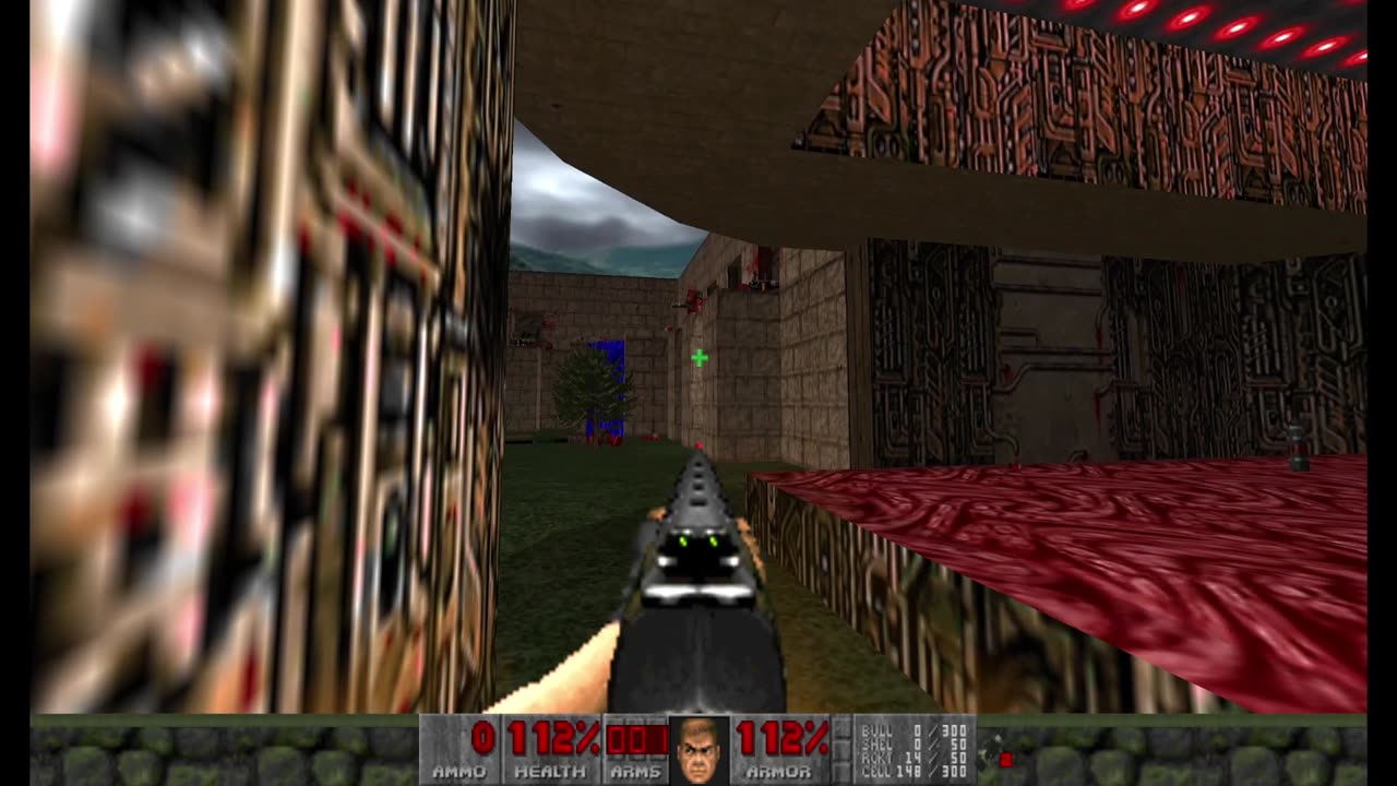 Brutal Doom - Plutonia - Pistol Start - Hard Realism - Ghost Town (MAP05)