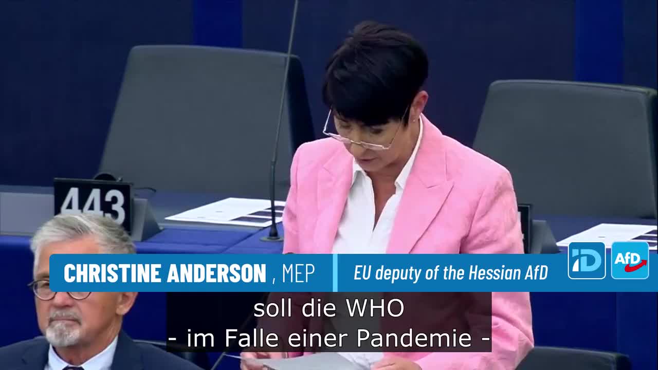 Heroic MEP Christine Anderson Confronts the WHO Treaty and Calls on Voters to Hold MEPS Accountable