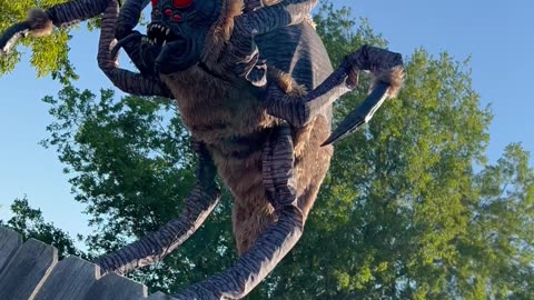 Giant Spider Decoration Is Diabolical