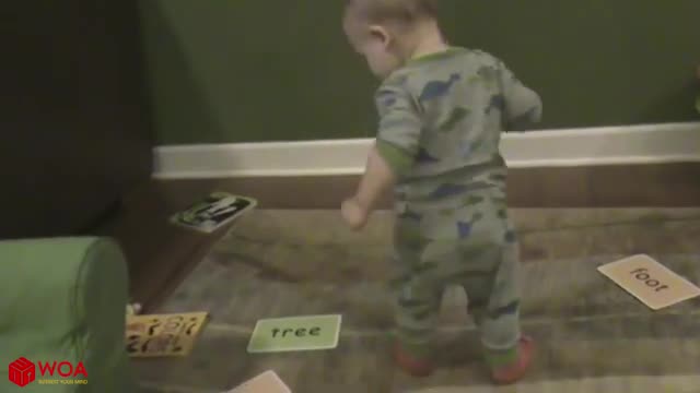 Cute baby- playing