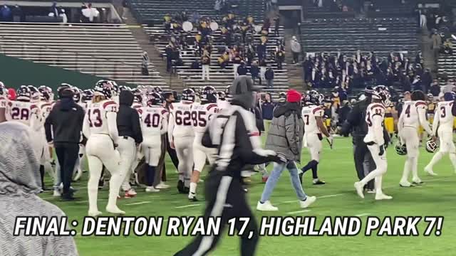 2020 Denton Ryan vs Highland Park 5A D1 Region 1 Final Highlights