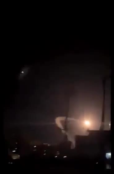 Palestinian Islamic Jihad rocket misfires and hits a target in Jabaliya