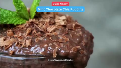 Mint Chocolate Chia Pudding