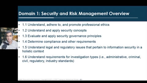 17 - Domain 1 Overview and Learning Objectives