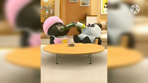 Cute Panda Cartoons Tiktok top videos episode: 2 || Dancing Panda cartoon character edge style